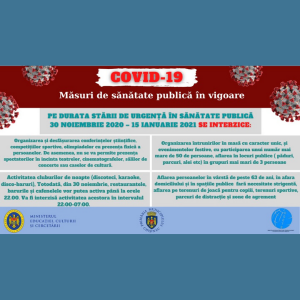 Noi măsuri de prevenire și control a infecției COVID-19, aprobate de CNESP