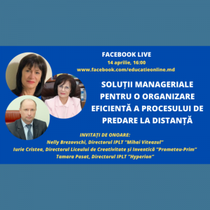 Soluții manageriale pentru o organizare eficienta procesului de predare la distanță
