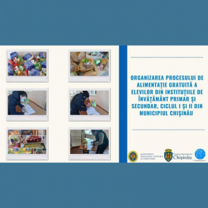 Alimentația elevilor din familii social-defavorizate prin distribuirea pachetelor pe perioada desfășurării procesului educațional la distanță.