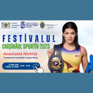 Anastasia Nichita, campioană mondială la lupte feminine, se alătură Festivalului Chișinăul Sportiv 2023